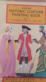 English historic costume painting book no. 14 victoria, part II, 1870-1901