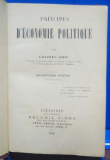 Principles d' Economie Politiques