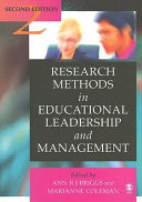 Research Methods in Educational Leadership and Management