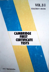 Cambridge first certificate tests (vol.3 teacher's book)