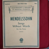 Mendelssohn songs without words