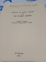 Results in ultra violet for the planet jupiter
