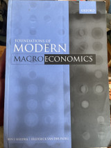 Foundation of modern macro economics