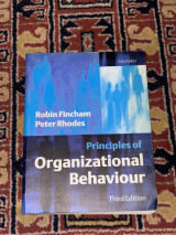 Principles of Organizational Behaviour