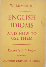 English Idioms and how to use them