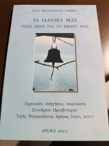 Τά ιδανικά μας ρίζες ζωής για το έθνος μας χρονικόν εισηγήσεις πορίσματα συνεδρίου πρεσβυτερων ιεράς Μητροπόλεως Δράμας έτους 2001