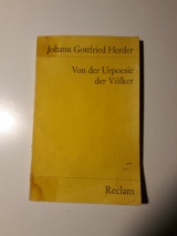Von der Urpoesie der Völker