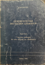 Geschichte der deutschen literatur
