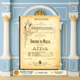 Aida di G. Verdi - op. 158 Gran Finale 2 / Vincenzo Di Meglio [Ricordi: Milano 1900] παρτιτούρα, πιάνο, Αΐντα, Βέρντι, Κωνσταντινούπολη