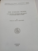 The etesian winds, vi. On the daily variation of the velocity of the etesian winds in athens