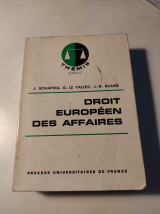 Droit Européen des Affaires