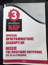 ΝΑΡ, 3ο Συνέδριο: Πρόταση Προγραμματικής Διακήρυξης, Θέσεις της Πολιτικής Επιτροπής (2013)