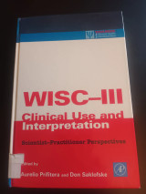 Essentials of Wisc - III and Wppsi-R Assessment