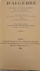 Traite d' algebre