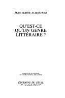 Qu'est-ce qu'un genre littéraire?