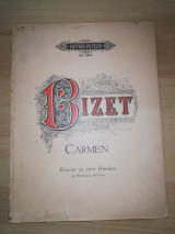 Carmen, oper in 4 akten von Georges Bizet fur Pianoforte zu 2 Handen