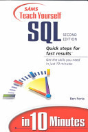Sams Teach Yourself SQL in 10 Minutes