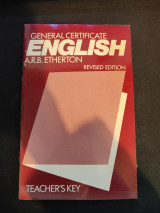General Certificate English Teacher's Key