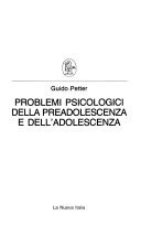 Problemi psicologici della preadolescenza e dell'adolescenza