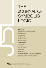 The Journal of Symbolic Logic, Volume 89, Number 2, June 2024