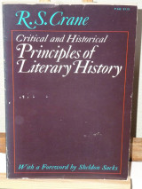 Critical and Historical Principles of Literary History