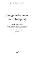 Les grandes dates de l'Antiquité