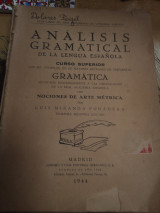Analisis dgramatical: Curso superior de gramatica espanola