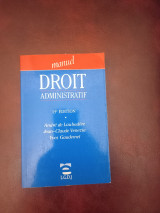 Manuel de droit administratif
