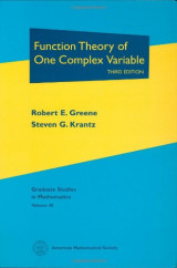 Function Theory of One Complex Variable: Third Edition (Graduate Studies in Mathematics)