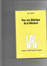 Pour une didactique de la littérature