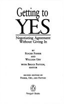 Getting to Yes