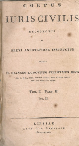 Corpus Iuris Civilis Tom.2 Part.2 Vol.2 Νεαραί Διατάξεις