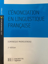 L'énonciation en linguistique française