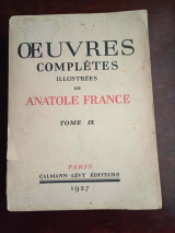 Oeuvres complètes illustrées de Anatole France