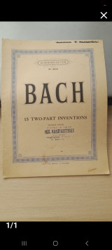 Bach διφωνες inventions για πιανο
