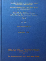Publications of the European Court of Human Rights. Série B. Pleadings, Oral Arguments and Documents