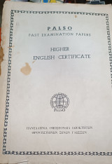 Palso past examination papers Higher English Certificate 1982 -1985