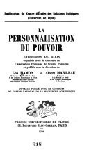 La personnalisation du pouvoir