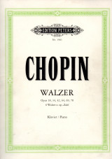 Chopin Walzer Opus 18, 34, 42, 64, 9, 70 - 6 Walzer o. op.-Zahl Klavier / Piano