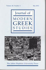 Journal of Modern Greek Studies 2011 no.1