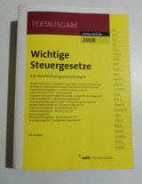 Wichtige Steuergesetze. Mit Durchführungsverordnungen Buch nwb Verlag