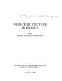 Neolithic Culture in Greece