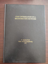 Cost optimisation of a branched pipe network