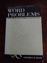 Word Problems research and curriculum reform