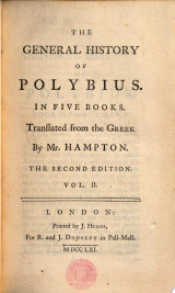 The General History of Polybius … Translated from the Greek by Mr. Hampton. The Second Edition, Etc
