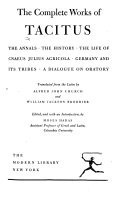 The Complete Works of Tacitus
