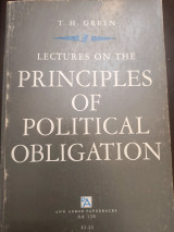 Lectures of Principles of political obligation