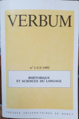 Verbum : Rhétorique et Sciences Du Langage