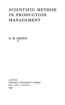 Scientific Method in Production Management