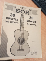 Sor 30 μινουέτα για κιθάρα